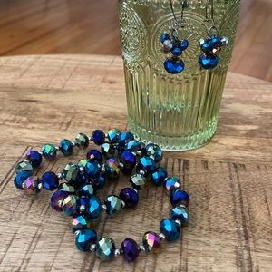 Simply Vera Vera Wang Dangle Earrings and Set of 3 Stretch Bracelet Bundle